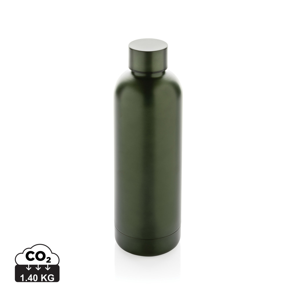 Bouteille personnalisée isotherme inox recyclé 500ml Impact Vert 